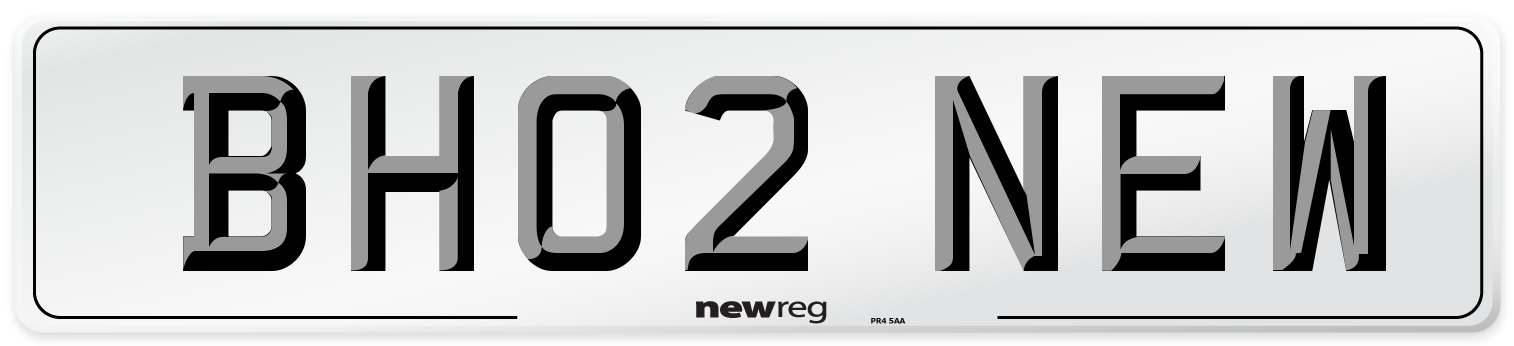 BH02 NEW Number Plate from New Reg